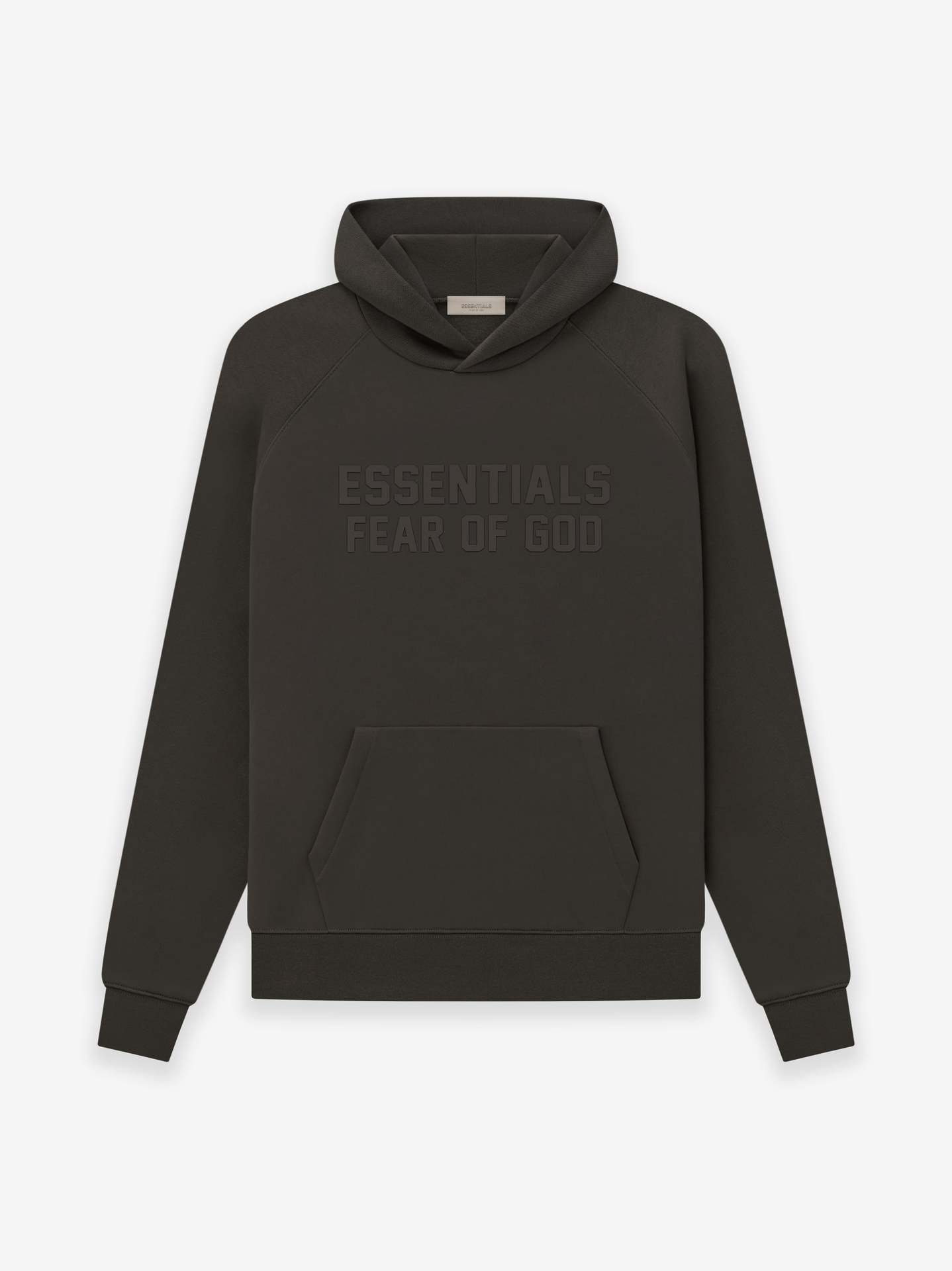 AMBERELLE FW23 Tonal Logo Fleece Hoodie in beige
