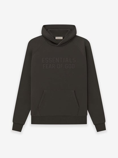 AMBERELLE FW23 Tonal Logo Fleece Hoodie in beige