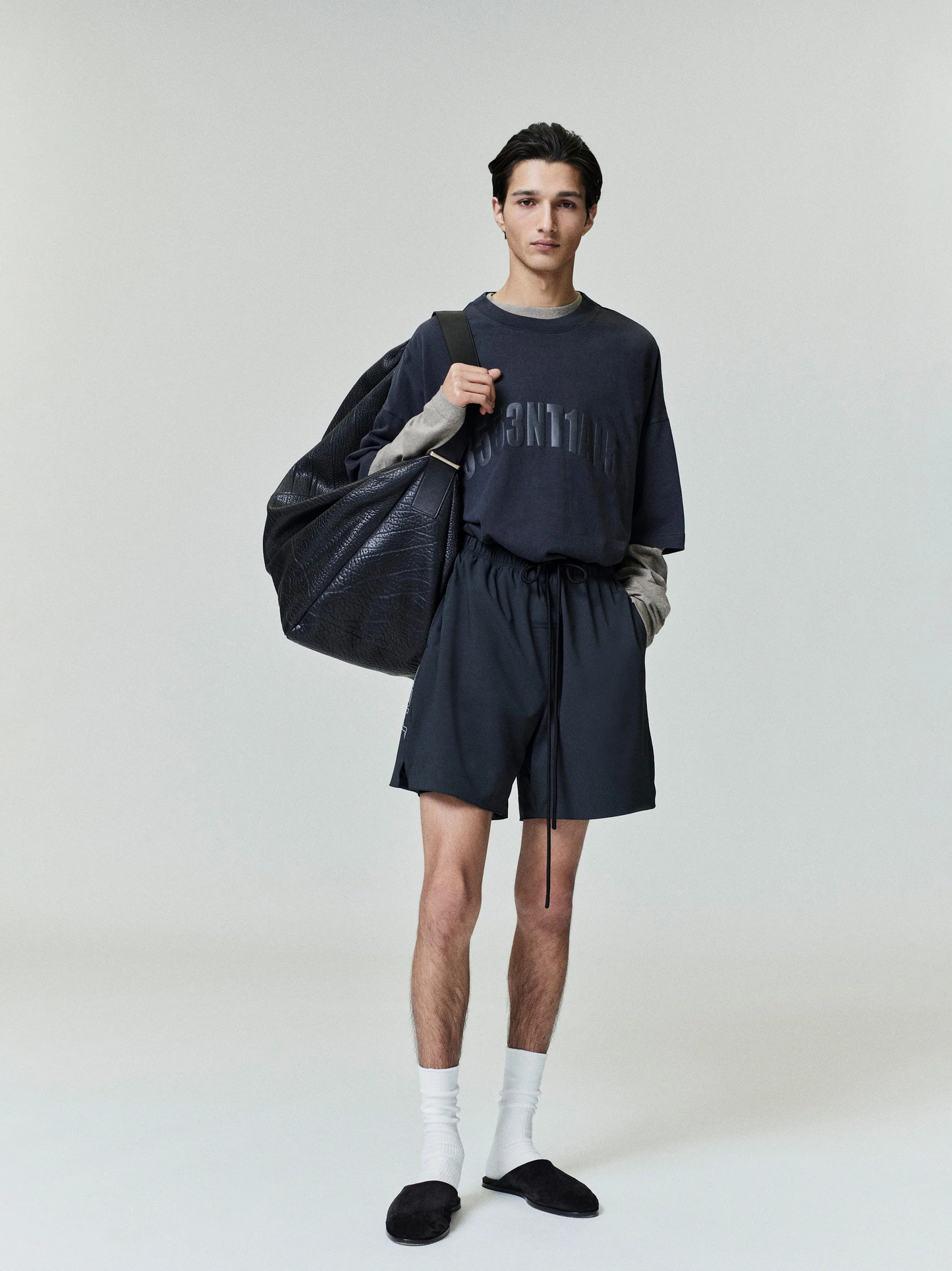 AMBERELLE 3553NT1AL5 Oversized Graphic T-Shirt in blackblue