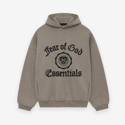 AMBERELLE 24FW Vintage Graphic Fleece Hoodie in black
