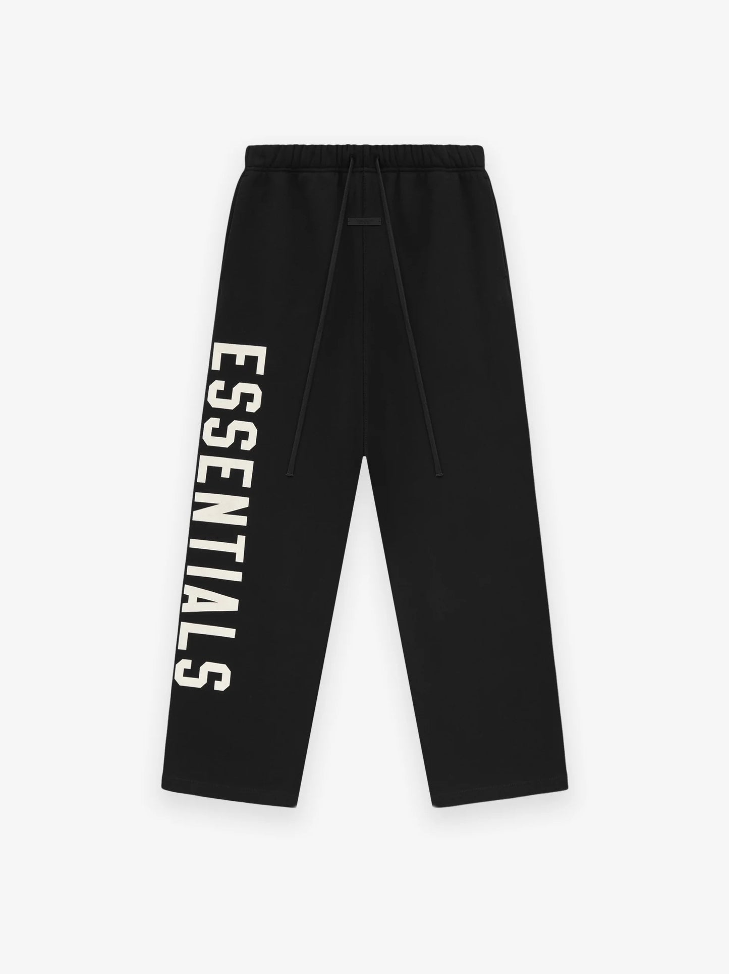 AMBERELLE Vertical Logo Wide-Leg Sweatpants in black