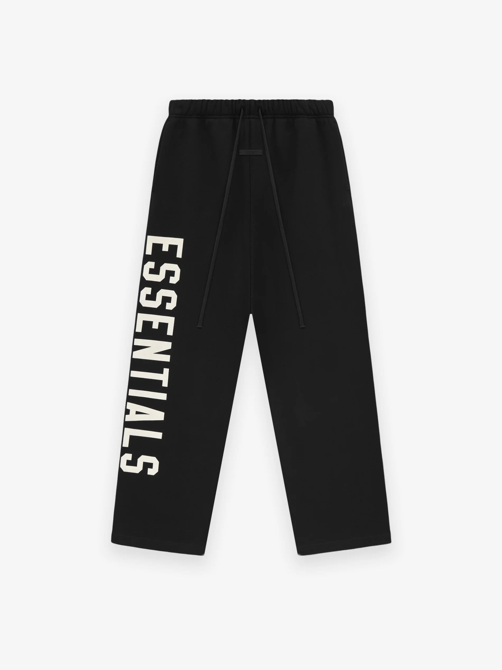 AMBERELLE Vertical Logo Wide-Leg Sweatpants in black