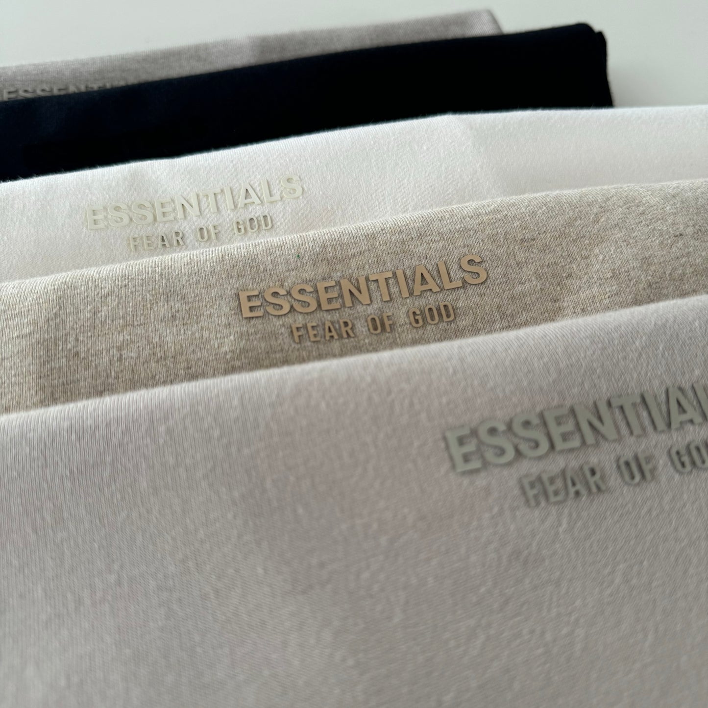 AMBERELLE Cloud Soft Minimal Logo Short Sleeve Tee in cream