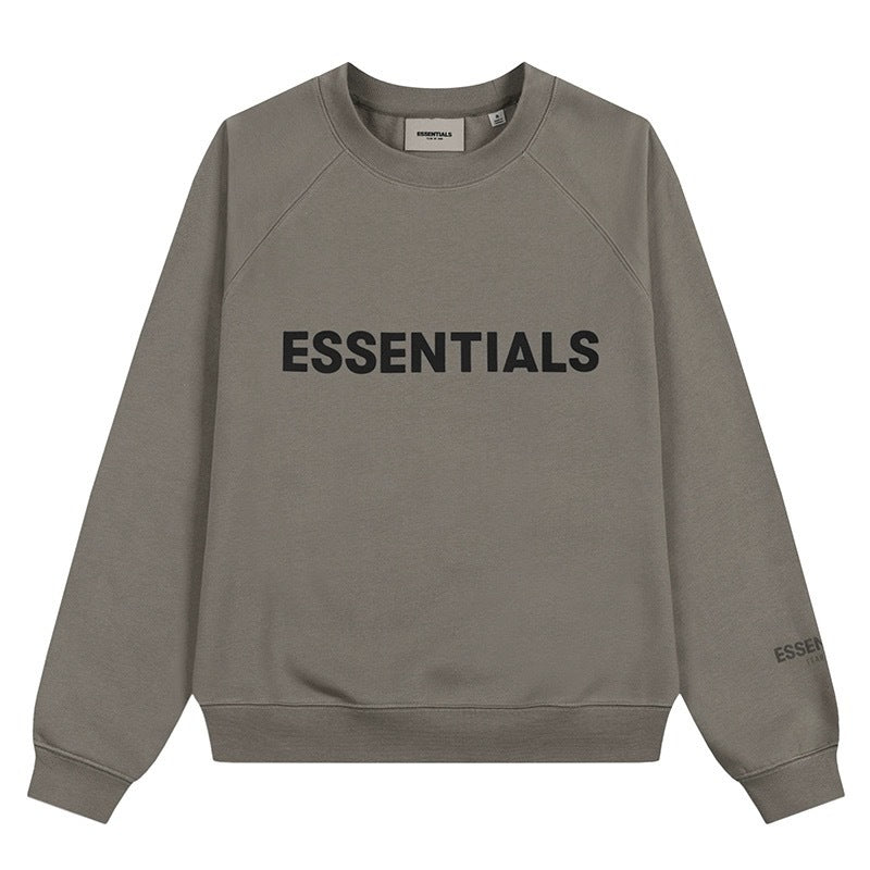 AMBERELLE Core Letter Logo Crewneck Sweatshirt in white