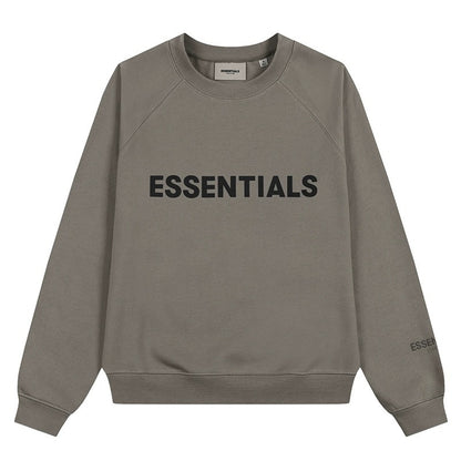 AMBERELLE Core Letter Logo Crewneck Sweatshirt in white