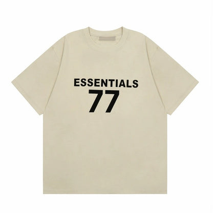 AMBERELLE 77 Graphic Short Sleeve Tee in beige