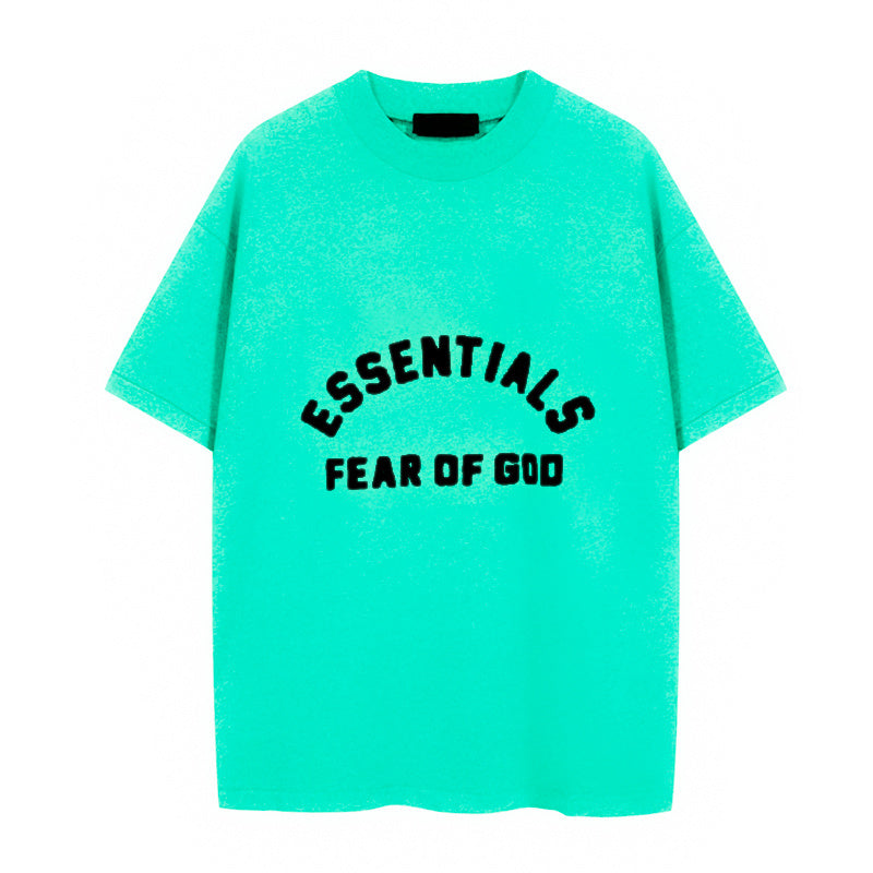 AMBERELLE Arc Logo Oversized T-Shirt in light heather grey