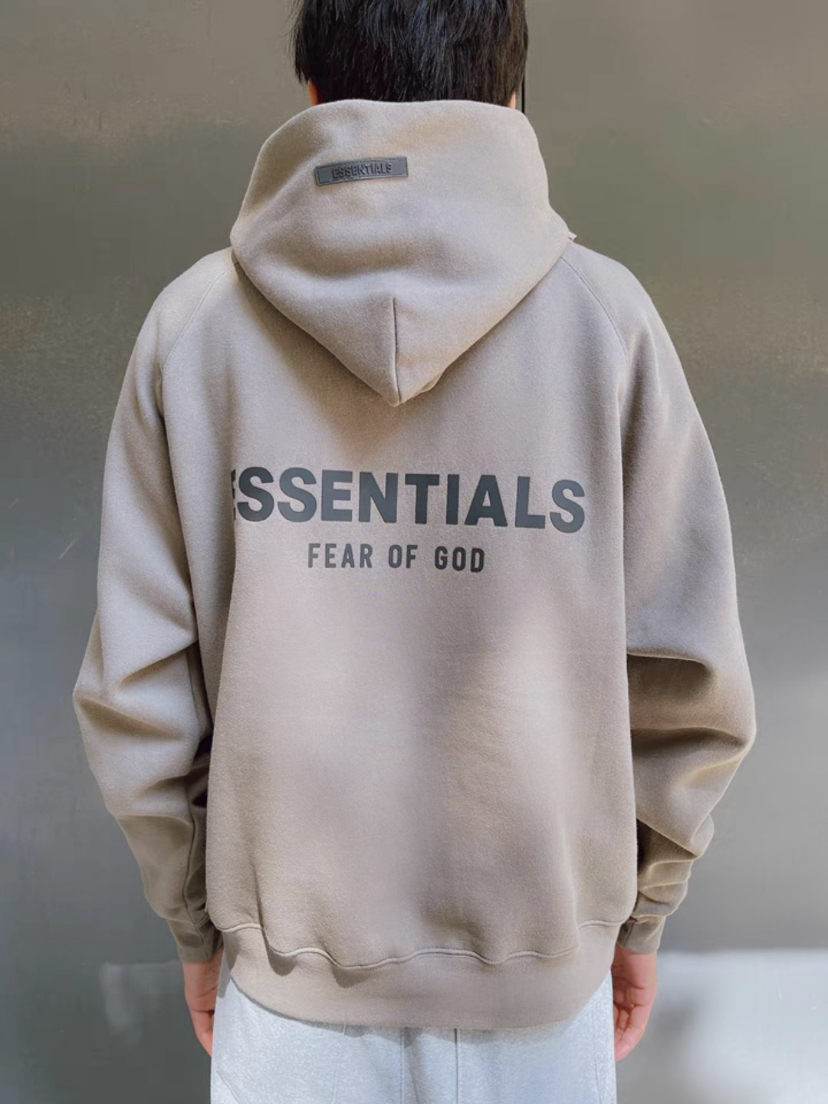 AMBERELLE 21FW Back Logo Fleece Hoodie in black