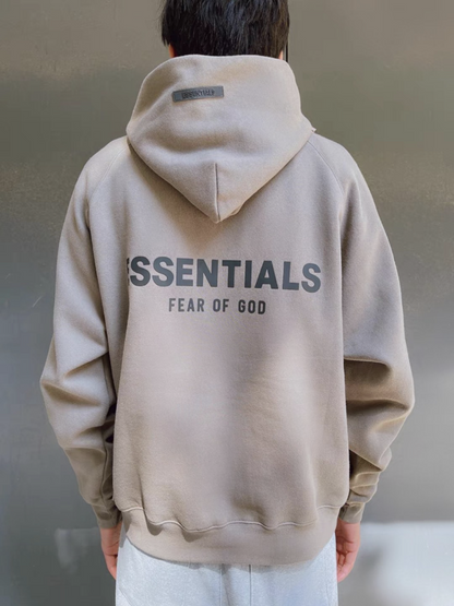 AMBERELLE 21FW Back Logo Fleece Hoodie in black