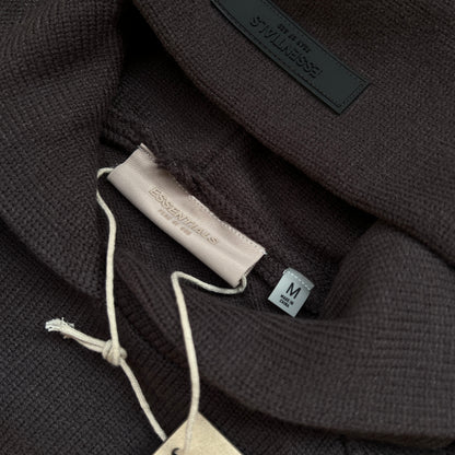 AMBERELLE 1977 Knit Pullover Hoodie in black