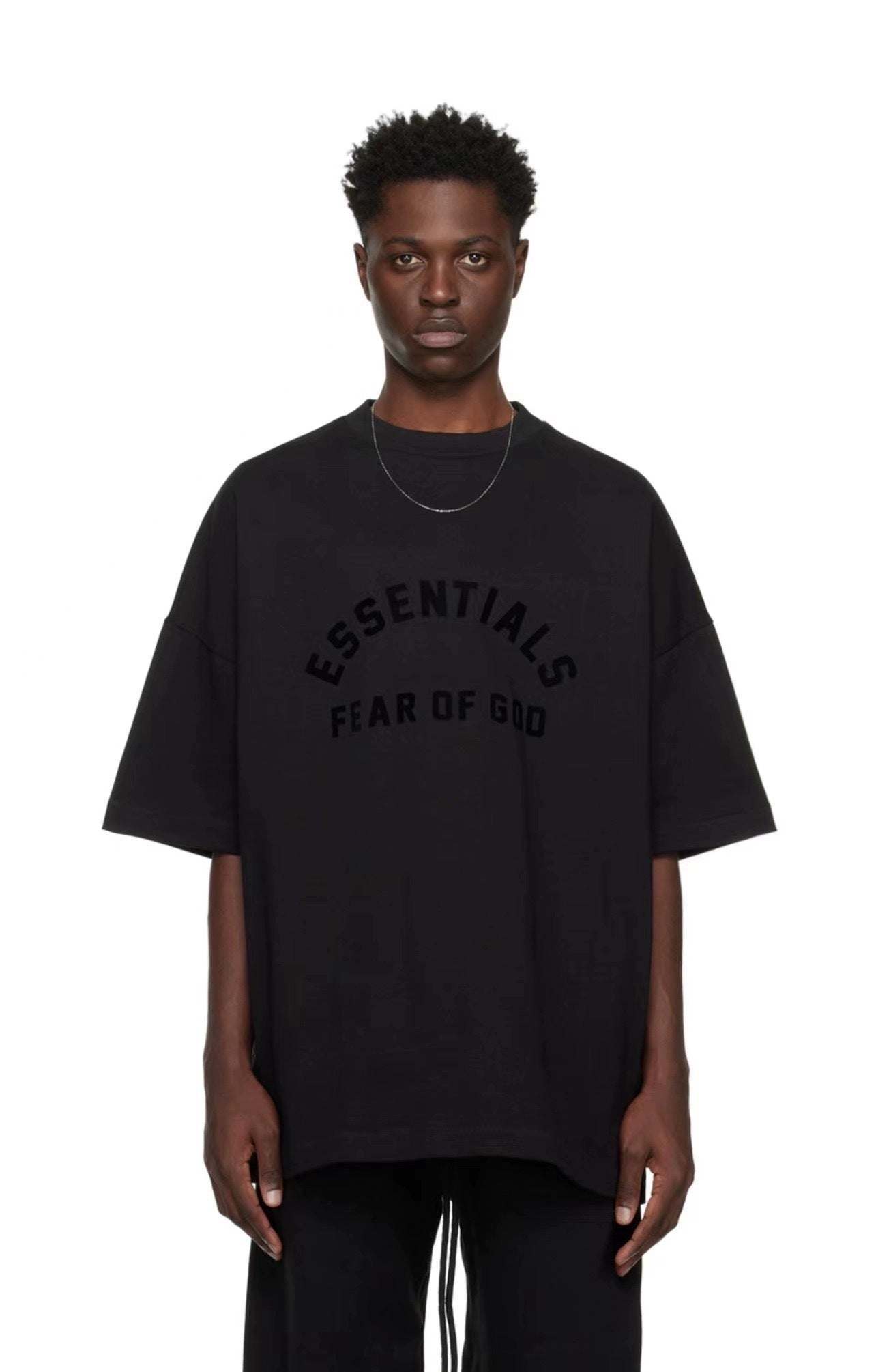 AMBERELLE Arc Logo Oversized T-Shirt in gray