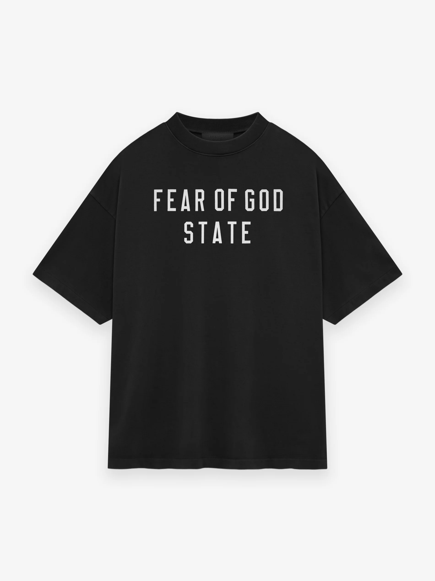 AMBERELLE State Letter Graphic Oversized T-Shirt in black