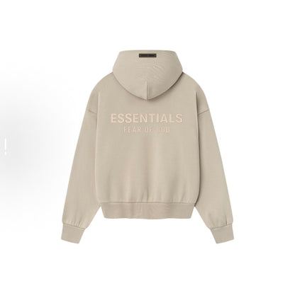 AMBERELLE SS25 Metallic Patch Back Logo Hoodie in gray