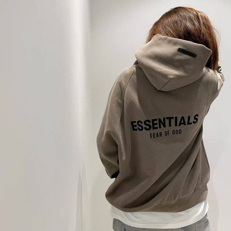 AMBERELLE 21FW Back Logo Fleece Hoodie in black
