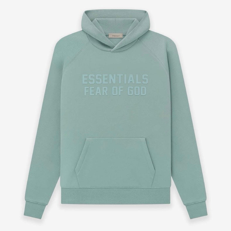 AMBERELLE FW23 Tonal Logo Fleece Hoodie in green