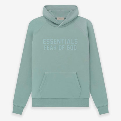 AMBERELLE FW23 Tonal Logo Fleece Hoodie in green
