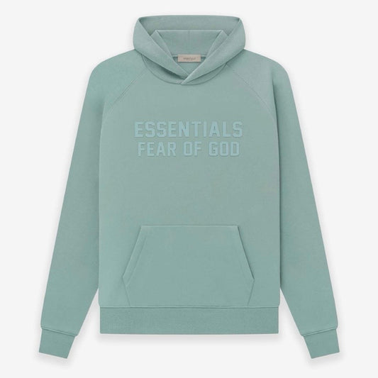 AMBERELLE FW23 Tonal Logo Fleece Hoodie in green