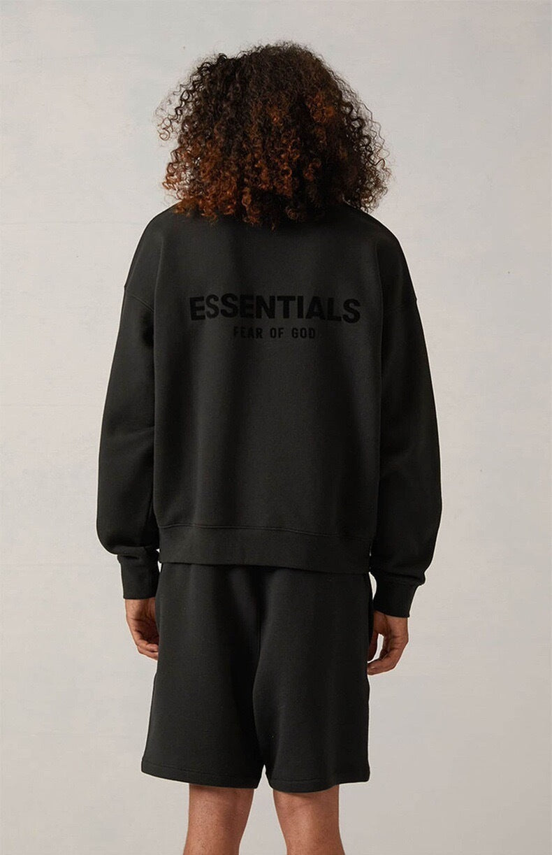 AMBERELLE Back Logo Long Sleeve Sweatshirt in black