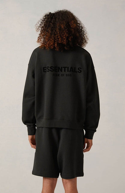 AMBERELLE Back Logo Long Sleeve Sweatshirt in black
