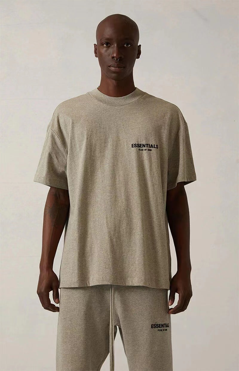 AMBERELLE Core Back Logo Oversized T-Shirt in gray