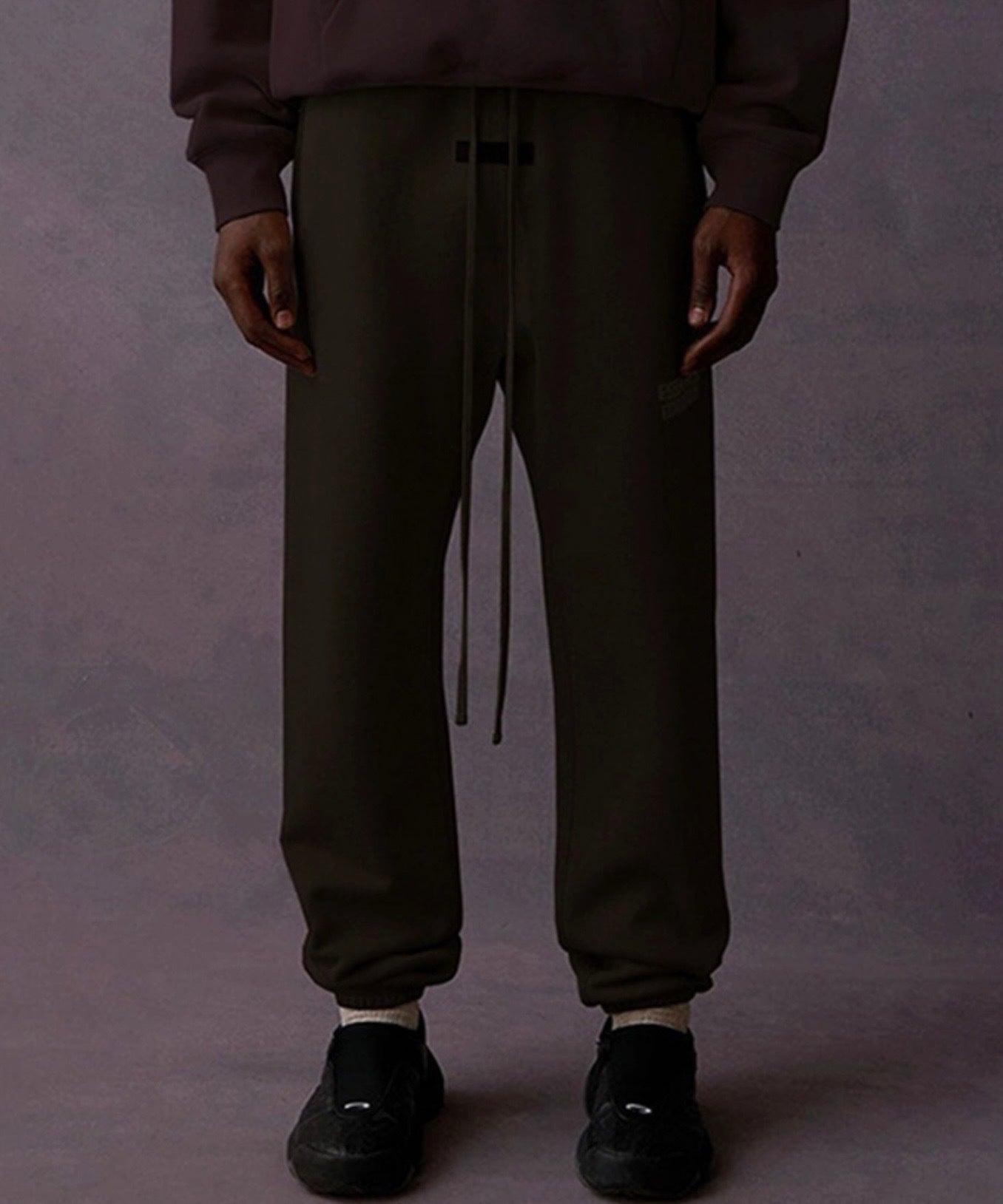 AMBERELLE Season 9 Fleece Logo Joggers in dark purple