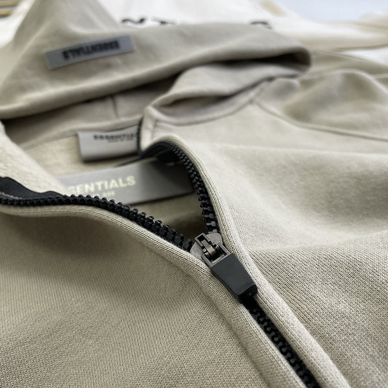 AMBERELLE Back Logo Fleece Hoodie in gray