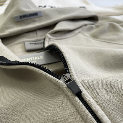 AMBERELLE Back Logo Fleece Hoodie in gray