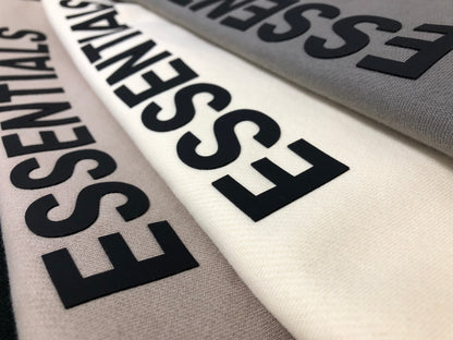 AMBERELLE Back Logo Fleece Hoodie in gray
