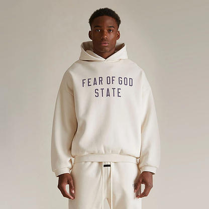 AMBERELLE Collegiate Graphic Fleece Hoodie in dark green