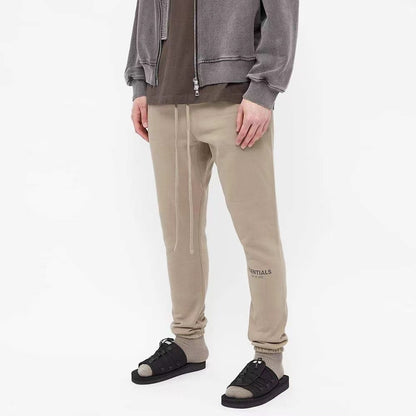 AMBERELLE 21FW Logo Fleece Joggers in beige