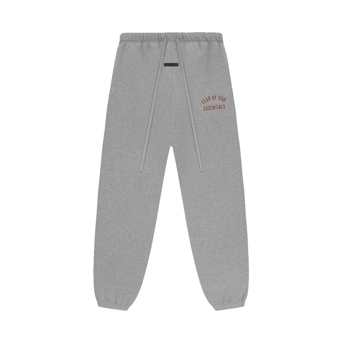 AMBERELLE Bold Letter Graphic Fleece Sweatpants in light heather grey