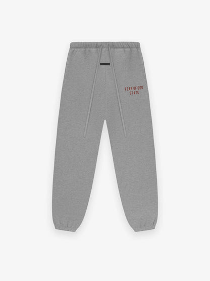 AMBERELLE State Graphic Fleece Jogger Sweatpants in black